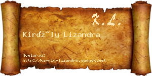 Király Lizandra névjegykártya